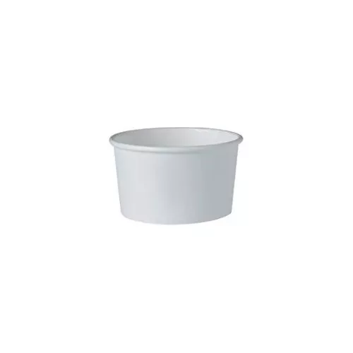 Manga De Cont. 6 Oz De Papel P/Helado Blanco Solo Cup C/50 Piezas