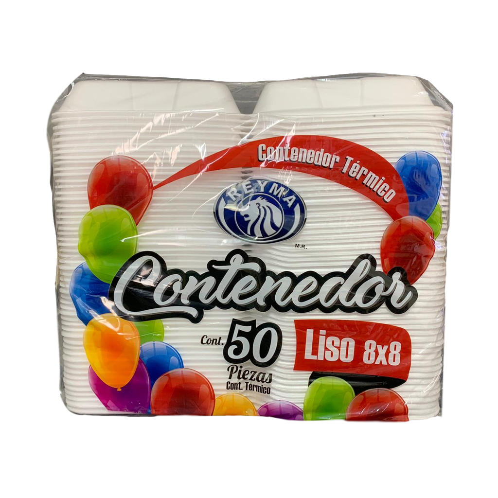 Manga De Contenedor 8x8 Liso Reyma Térmico Desechable C/50 #CN8x8L