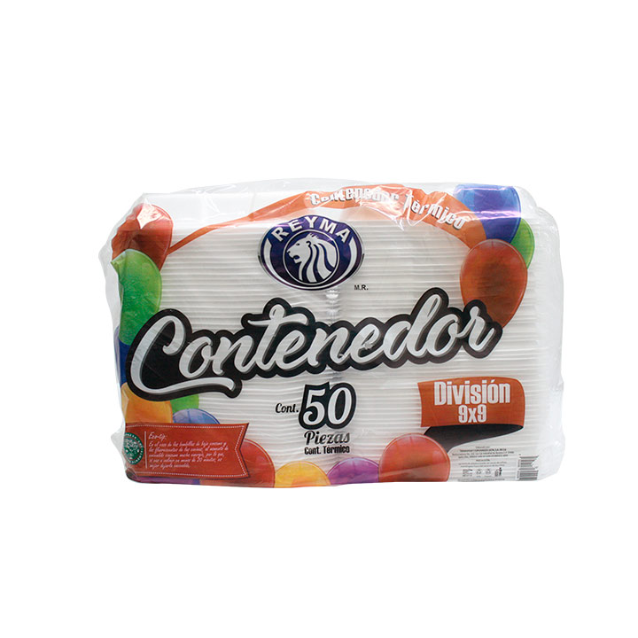Manga De Contenedor 9x9 División Reyma Térmico Desechable C/50 #CN9x9D