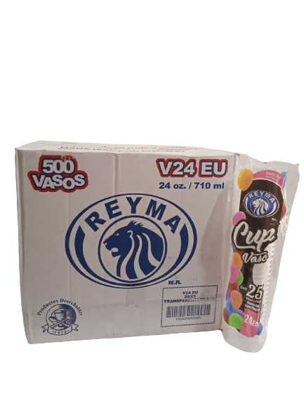 Caja De Vaso Molde 24EU Onzas Reyma Desechable C/500 #VP24EU
