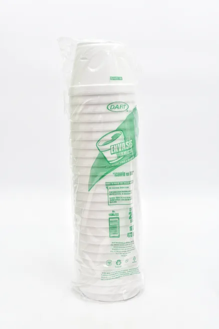 Manga De Vaso DART No.16MJ32 Termico Desechable C/25 Piezas #16MJ32