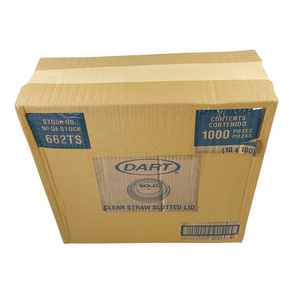 Caja De Tapa #14 Plana Cristal POP Solo CUP Desechable C/1000 #662TS 