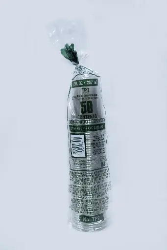 [SCTP7] Manga Vaso #07 Cristal Solo CUP Desechable C/50 Piezas #TP7