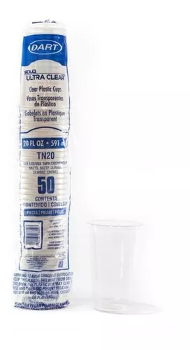[SCTN20] Manga De Vaso #20 Cristal Solo CUP Desechable C/50 Piezas #TN20