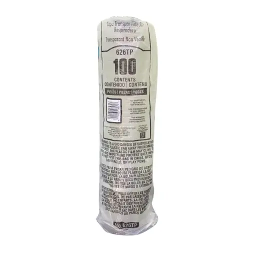 [626TP] Manga De Tapa #16 Plana Cristal Solo Cup Desechable C/100 Piezas #626TP