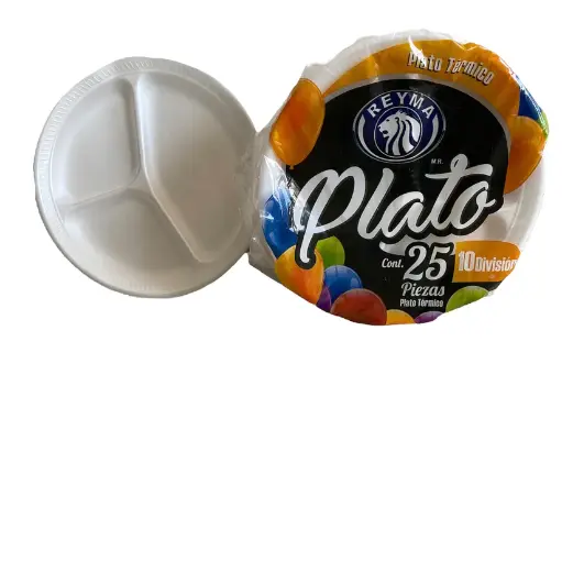 [reymaP10] Manga De Plato No.10 Reyma Térmico Desechable C/25 Piezas #10