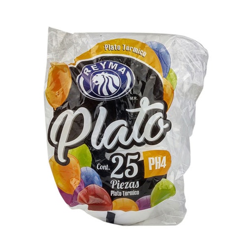 [reymaBPH4] Bulto De Plato Reyma No.PH4 Térmico Desechable C/500 Piezas #PH4