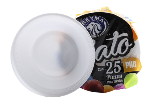 [reymaPH8] Manga De Plato No.PH8 Reyma Térmico Desechable C/25 #PH8