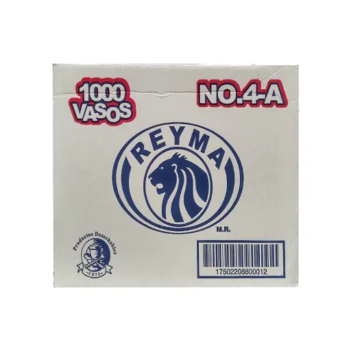[reymaCVP4A] Caja De Vaso Molde 4A Onzas Reyma Desechable C/1000 #VP4A