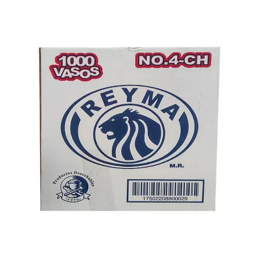 [ReymaCVP4CH] Caja De Vaso Molde 4CH Onzas Reyma Desechable C/1000 #VP4CH
