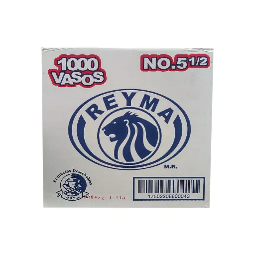 [ReymaCVP51/2] Caja De Vaso Molde 5 1/2 Onzas Reyma Desechable C/1000 #VP5 1/2