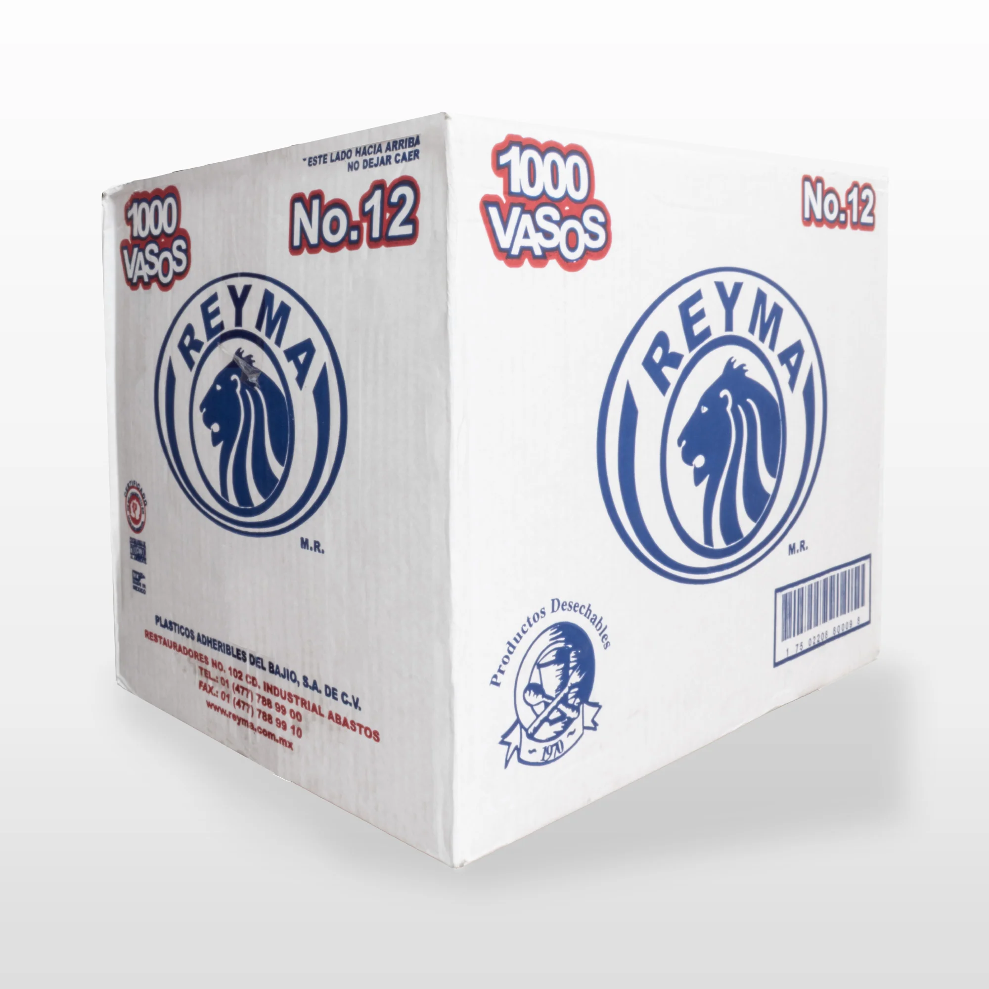 [ReymaCVP12] Caja De Vaso Molde 12 Onzas Reyma Desechable C/1000 #VP12