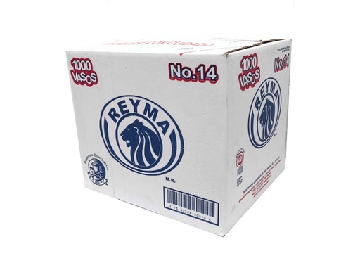 [ReymaCVP14] Caja De Vaso Molde 14 Onzas Reyma Desechable C/1000 #VP14