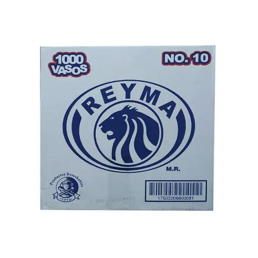 [ReymaCVP16UE] Caja De Vaso Molde 10EU Onzas Reyma Desechable C/1000 #VP10EU