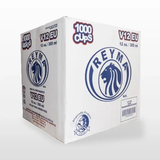 [ReymaCVP12EU] Caja De Vaso Molde 12EU Onzas Reyma Desechable C/1000 #VP12EU