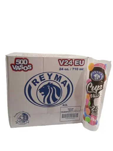 [ReymaCVP24EU] Caja De Vaso Molde 24EU Onzas Reyma Desechable C/500 #VP24EU