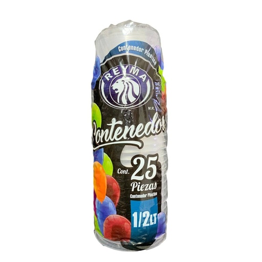 [ReymaENV1/2LTR] Manga De Envase 1/2 500ML Reyma Desechable C/25 #ENV1/2LTR
