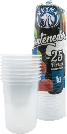 [ReymaENV1LTR] Manga De Envase 1L 1000ML Reyma Desechable C/25 #ENV1LTR