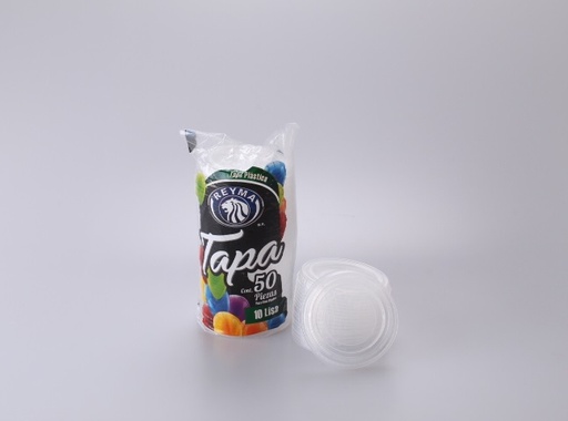 [ReymaTP10] Manga De Tapa Lisa Para Vaso No.10 Reyma Desechable C/50 #TP10