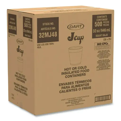 [DARTC32MJ48] Caja De Vaso DART No.32MJ48 Térmico Desechable C/1000 Piezas #32MJ48