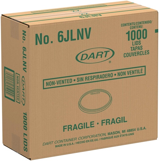 [DARTCTP6JLNV] Caja De Tapa No.6JLNV DART Desechable C/1000 #TP6JLNV
