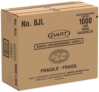 [DARTCTP8JL] Caja De Tapa No.8JL DART Desechable C/1000 #TP8JL
