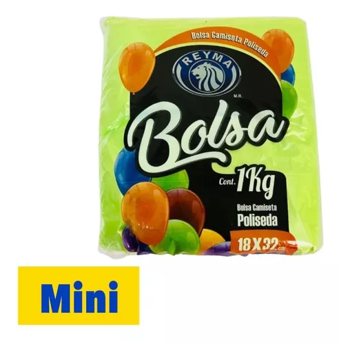 [REYMABOLSAMN] Bolsa Tipo Camiseta Mini Poliseda Reyma (18×32) 1 Kg