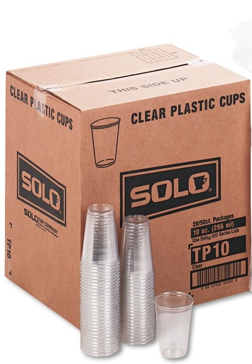 [SCCTP10D] Caja De Vaso #10 Cristal Solo CUP Desechable C/1000 Piezas #TP10D
