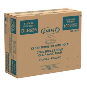 Caja De Tapa #16 Domo Cristal Solo CUP Desechable C/1000 #DLR626 