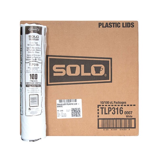 [CTLP316-0007] Caja De Tapa #12 Oz Bebida Caliente Blanca C/1000 Piezas